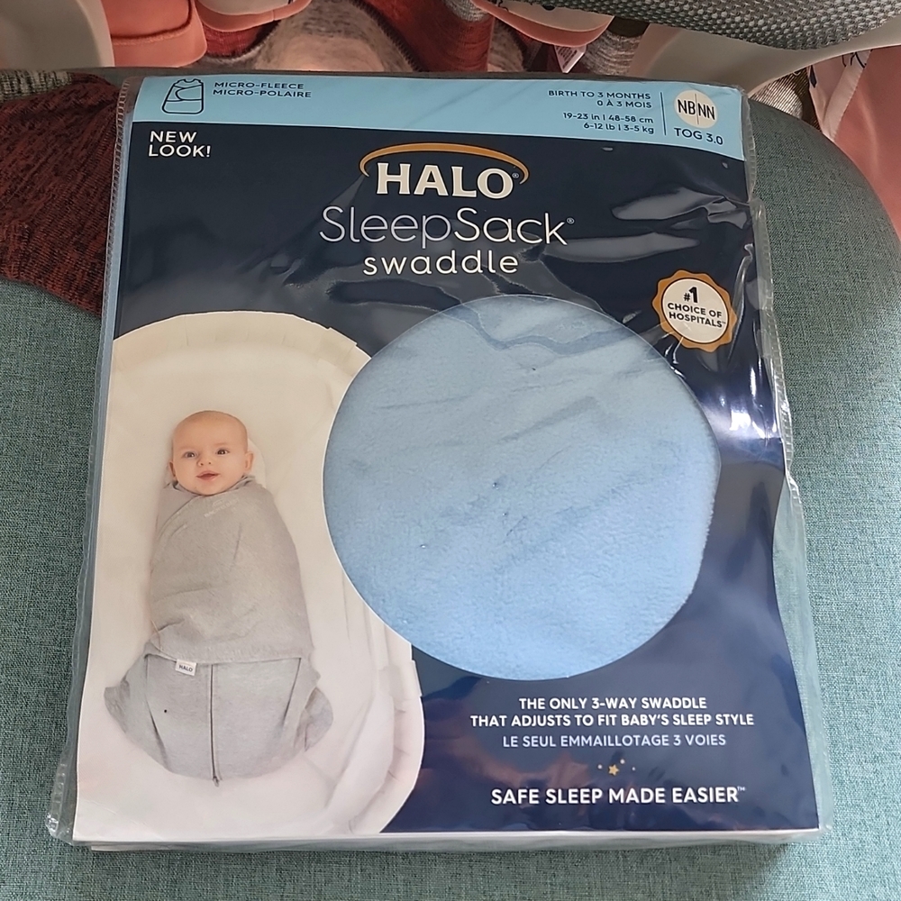 Halo sleepsack swaddle 0-3mo